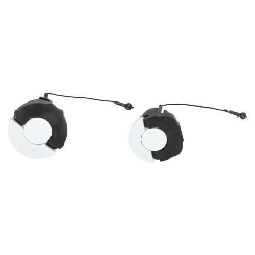 Lot de 2 bouchons d'essence pour MS210-MS380, ABS noir