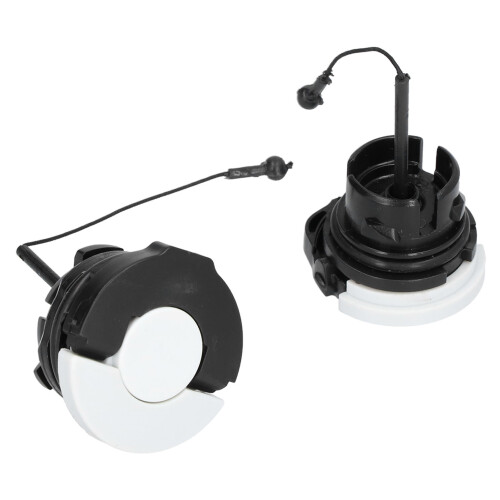 Lot de 2 bouchons d'essence pour MS210-MS380, ABS noir 1
