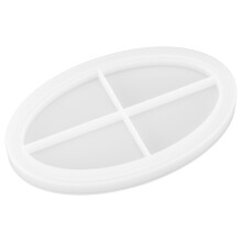 Moule ovale en silicone pour plateau de résine époxy 20x13x1,8 cm