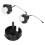 Lot de 2 bouchons d'essence pour MS210-MS380, ABS noir 6
