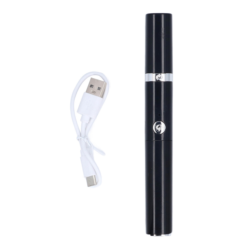 Black Electric Heated Eyelash Curler Handheld 2 In 1