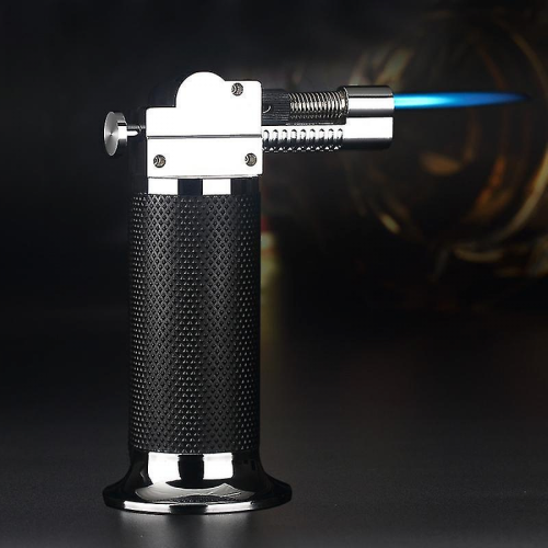 Butane Torch Refillable with Safety Lock, Adjustable Flame Rotating Angles for Baking Desserts Kitchen Blow Torch 1