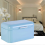 KAESI Blue Bread-Shaped Metal Storage Box, Large Capacity Home Office Organizer Container 5