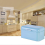 KAESI Blue Bread-Shaped Metal Storage Box, Large Capacity Home Office Organizer Container 4