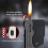 Windproof Adjustable Jet & Soft Flame Butane Torch Lighter, Refillable Foldable Gun Design with Lock Function 3