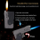 Windproof Adjustable Jet & Soft Flame Butane Torch Lighter, Refillable Foldable Gun Design with Lock Function 2