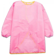 Kids Painting Smock, Children's Apron, Bib Blue, SL Pink