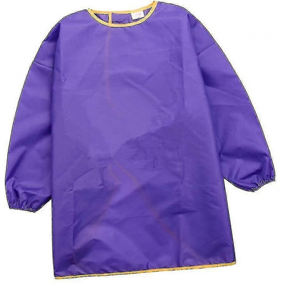 Kids' Painting Smock, Children's Apron, Bib Slpurple Blue
