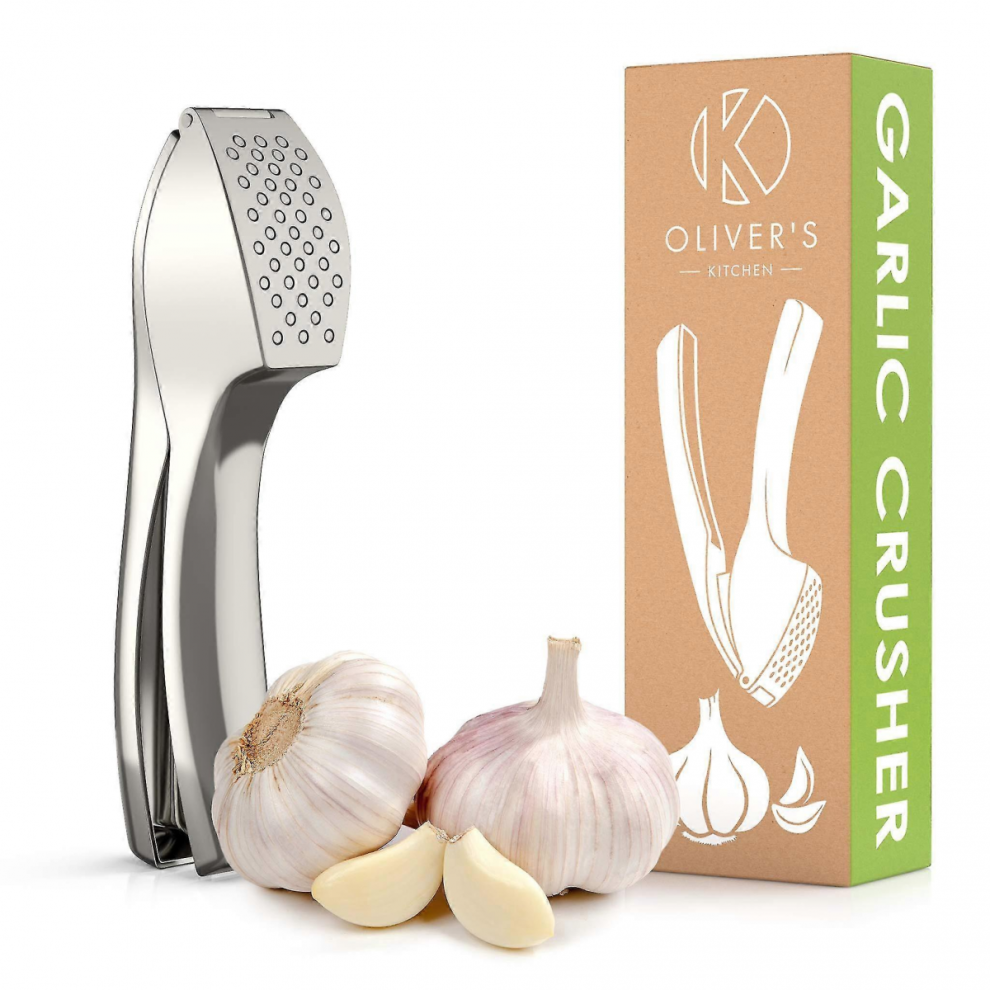 Premium Garlic Press - Effortless Garlic & Ginger Pressing, No Peeling Needed - Durable Zinc Alloy, Easy to Clean-image-OPC-PJRM6ZQ-NEW