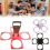 Foldable Cup Carrier for 3/4 Coffee, Beer, or Beverage Drinks - Green 3