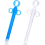 Smooth Rounded Tip Reusable Lube Applicator, Durable & Easy to Clean (2-Pack, Blue/White) 1