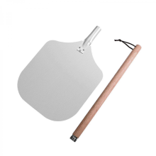 12" Pizza Peel with Detachable Handle, Multifunctional Kitchen Tool & Serving Tray, Space-Saving Design for Easy Storage, 52.5cm with Box