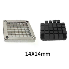 French Fry Cutter with 3 Stainless Steel Blades, 14mm Potato Chip Cutter