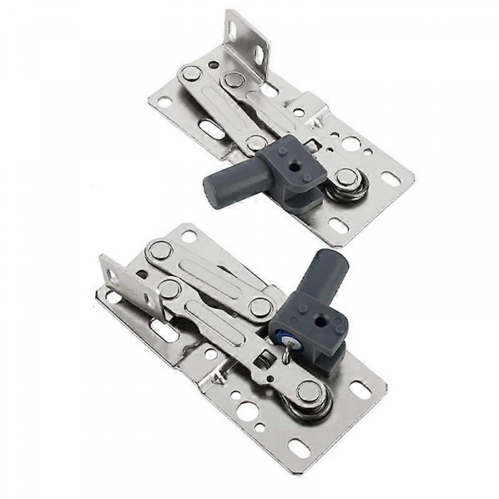 2-Pack Silver Sink Front Tip-Out Tray Hinges For False Front Cabinet Drawers 9180669473375