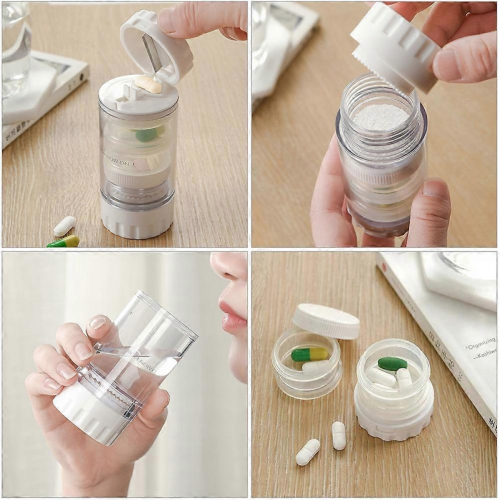 White Electric Pill Crusher Grinder Medicine Crusher 2