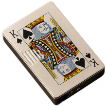 Green Flame Windproof Jet Torch Lighter Refillable Poker Spades Design Outdoor Camping BBQ Gift Men Sand Gold