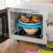 Stand suitable for use in a microwave Green
