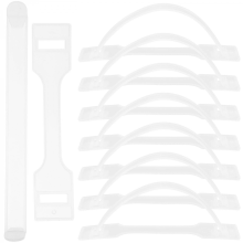 50PCS Transparent Cardboard Box Handles: Plastic Replacement Lifting Straps for Small Moving Boxes 17.50X1.50X0.20CM
