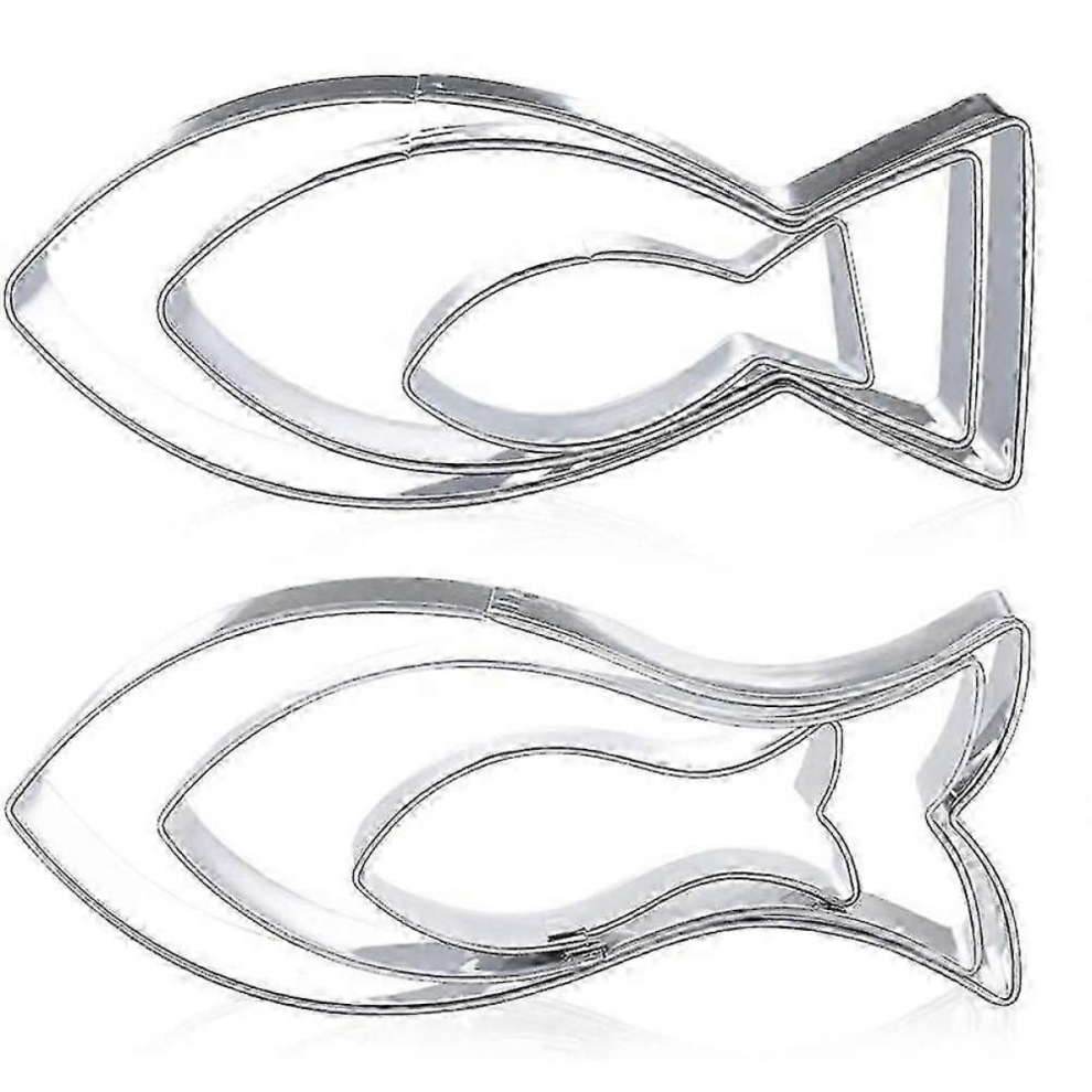 6pcs Stainless Steel Fish Shape Biscuit Cutters for Baking-image-OPC-PJRM7W7-NEW