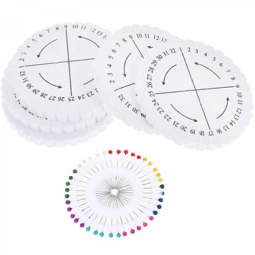 Kumihimo Disk Set Round Braided Craft Disc 10.3x10.3cm White Positioning Tool 1