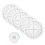 Kumihimo Disk Set Round Braided Craft Disc 10.3x10.3cm White Positioning Tool 5