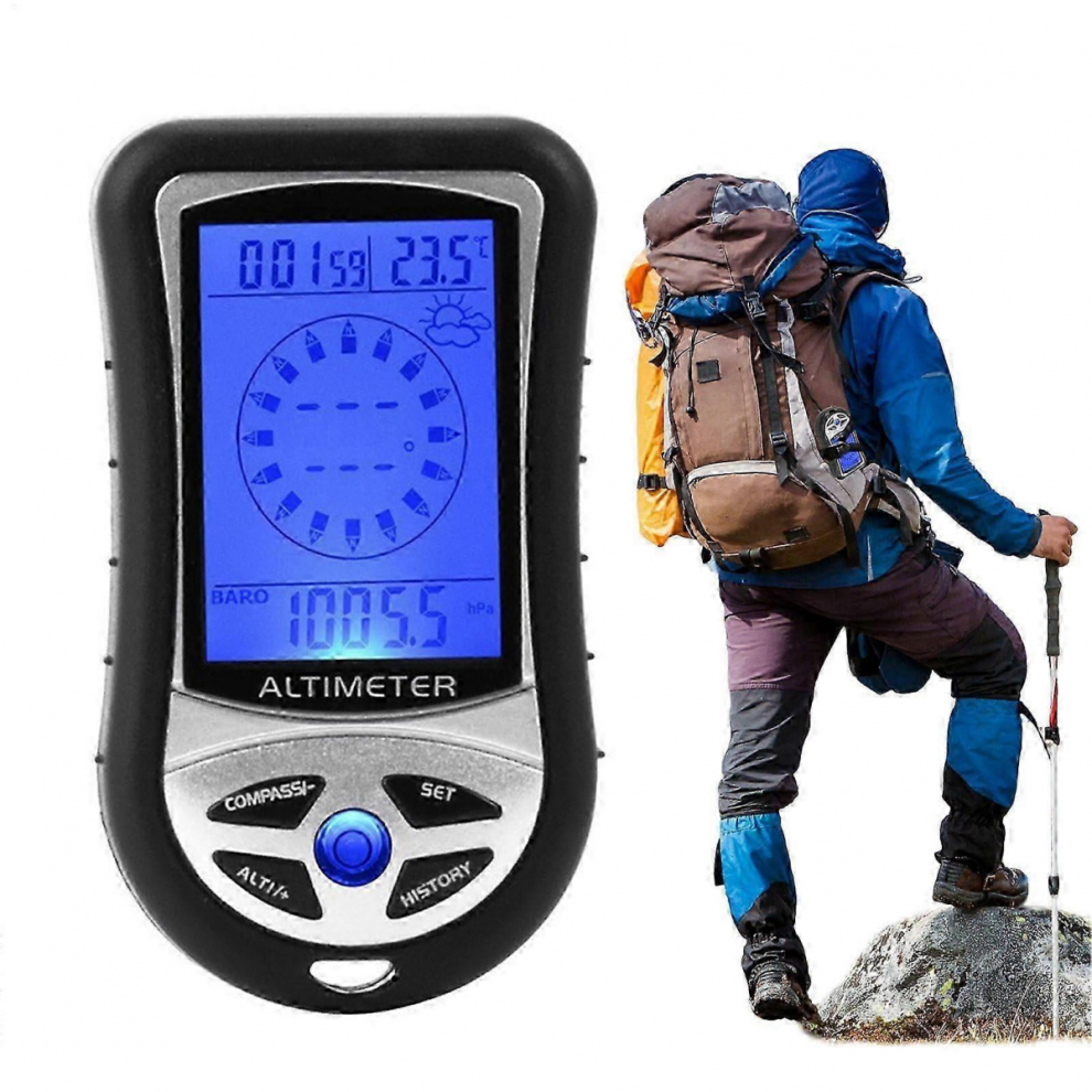 2025 Handheld Electronic Altimeter Barometer 9.5x5.1x2.4cm Accurate Hiking Mountaineering Safety Ref:8084-image-OPC-PJRM7ZT-NEW