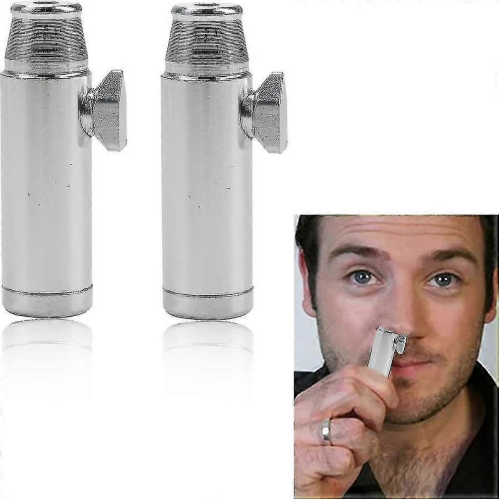 Aluminum Snuff Bullet Dispenser 53mm Flat Ball Shape Discreet Hygienic