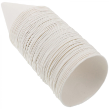 Disposable Paper Oil Change Funnel Kit 60-Pack, 11x8.5x8.5cm White Cone for Car & Liquid Filling