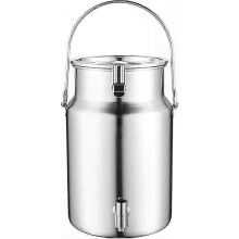 5L Stainless Steel Milk Dispenser with Durable Spout for Easy Pouring
