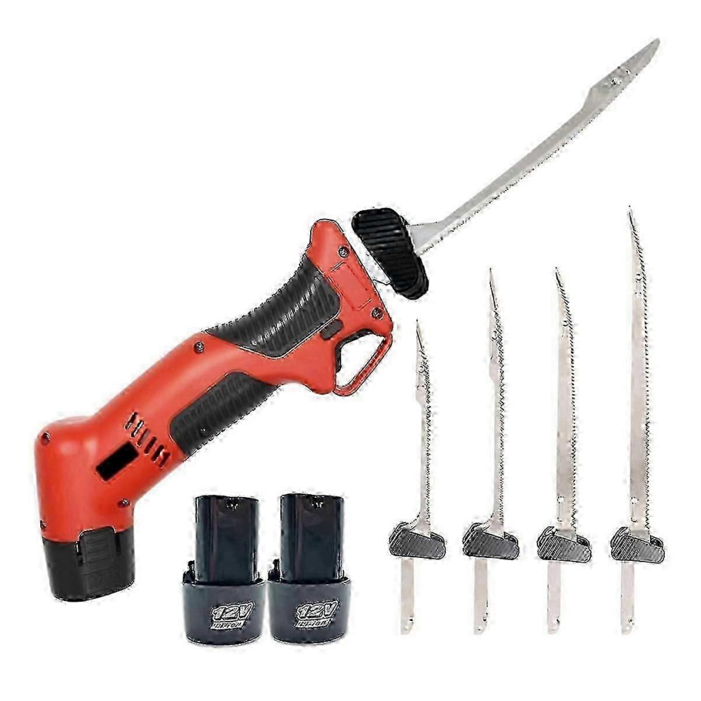 Rechargeable Electric Fillet Knife with 4 Non-Stick Titanium Nitride Blades & 2 Rechargeable Batteries, EU Plug-image-OPC-PJRM8KF-NEW
