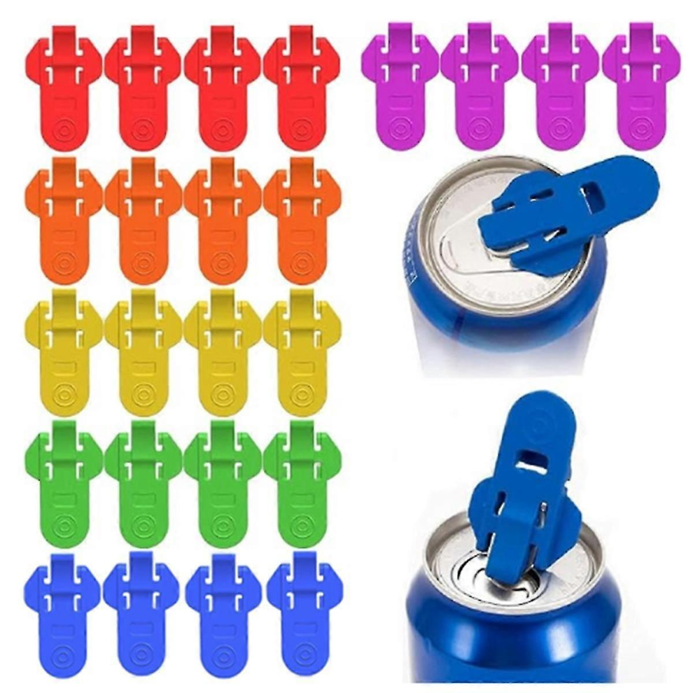 24 PCS Manual Easy Can Opener, Colorful Leakproof Drink Can Protector Cap & Top Ring Opener Tool, Multicolor-image-OPC-PJRM8JY-NEW