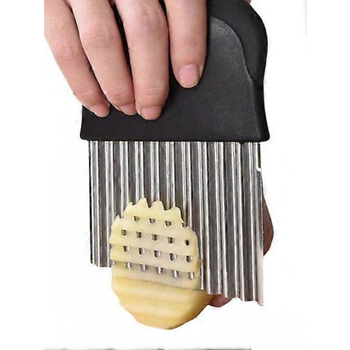 Adjustable Stainless Steel Potato Waffle Cutter Slicer
