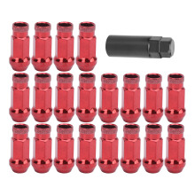 20 Stück Radmutter Satz 50BV30 Alloy Stahl M12x1.5 Gewinde Hochfest Rot Ersatz für Mazda