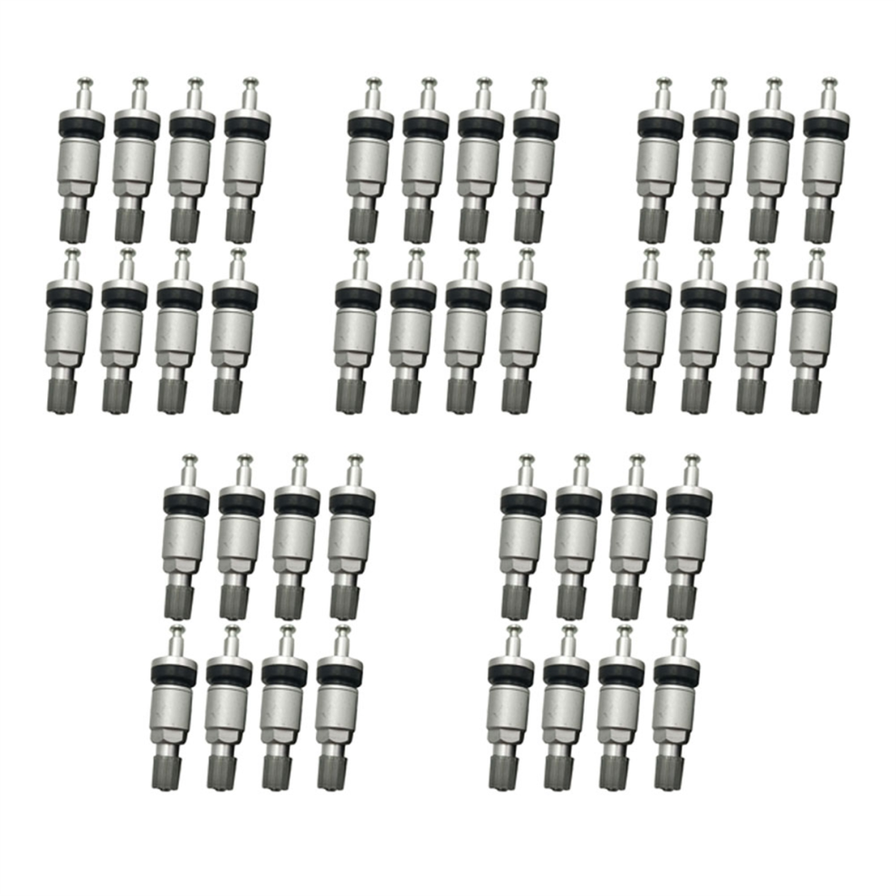 8Pcs Tpms Tire Valves For Alloy Tubeless Valve Repair Kit Silver 4852852620297