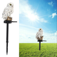Lampe hibou solaire pour pelouse 600mAh 45cmx11cm lumière chaude