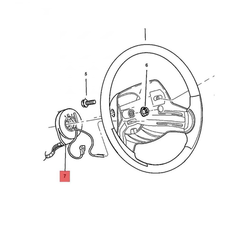 56009070Ab Clock Spring For 1997-2001 Jeep Cherokee & 1997-2000 Wrangler Steering Column 9180669459492