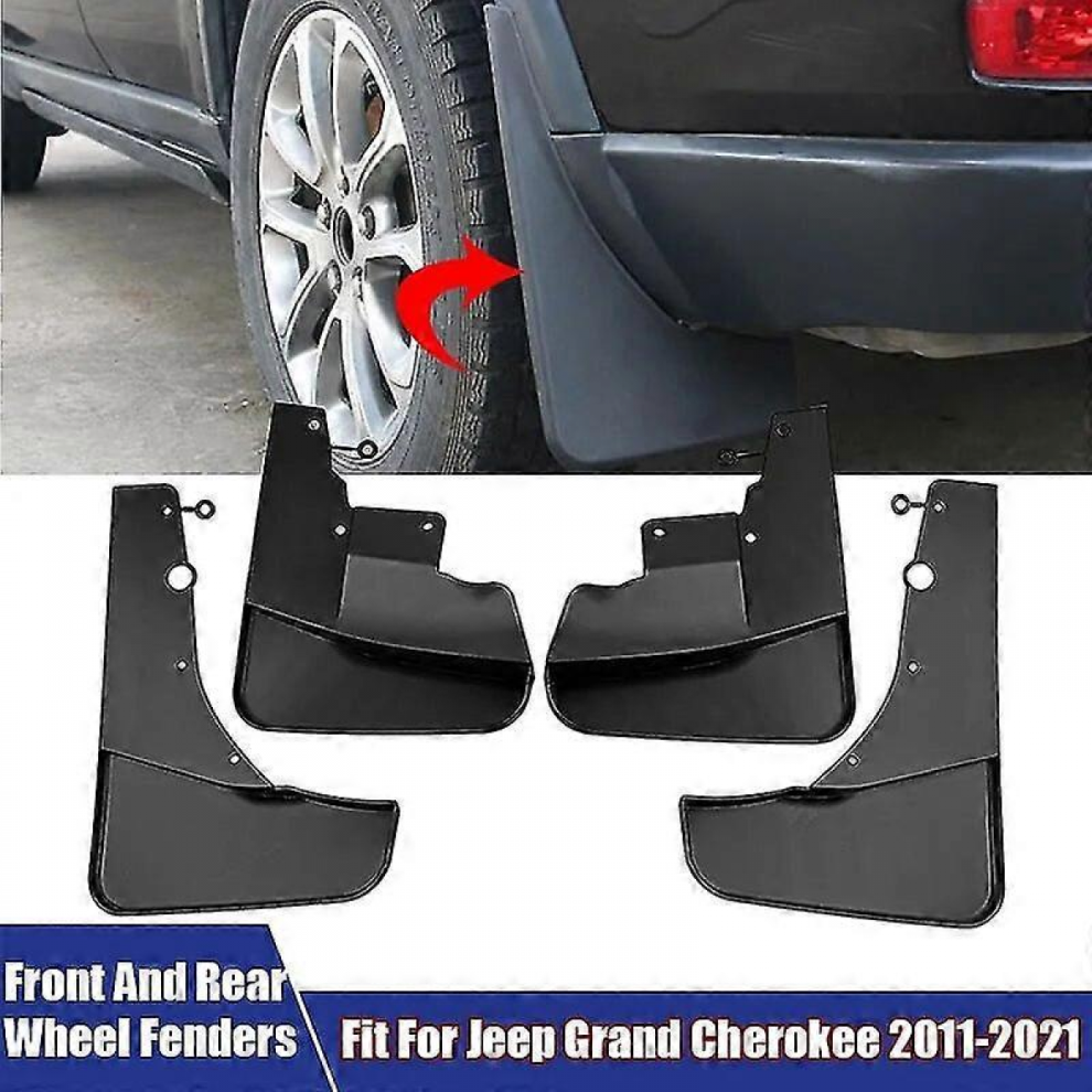 Premium 4Pcs Front & Rear Wheel Fenders Mudguards For Jeep Grand Cherokee 2011-2022 9180669460146
