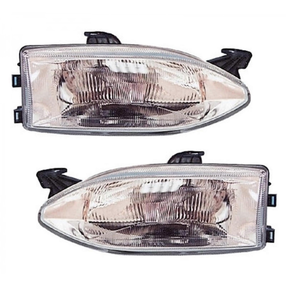 Fiat Palio 178 Bx Dx Weekend Halogen H4 Lwr Headlight Set No.41340 9180669461082
