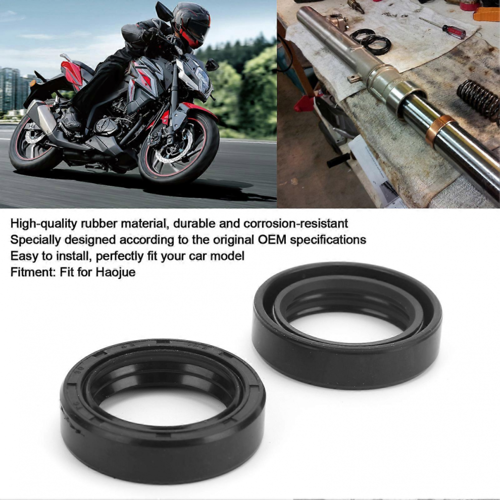 2Pcs Motorcycle Front Fork Oil Seal Damper Absorber Rubber Dust Cover 42X30x10.5mm Fit Haojue 9180669461884