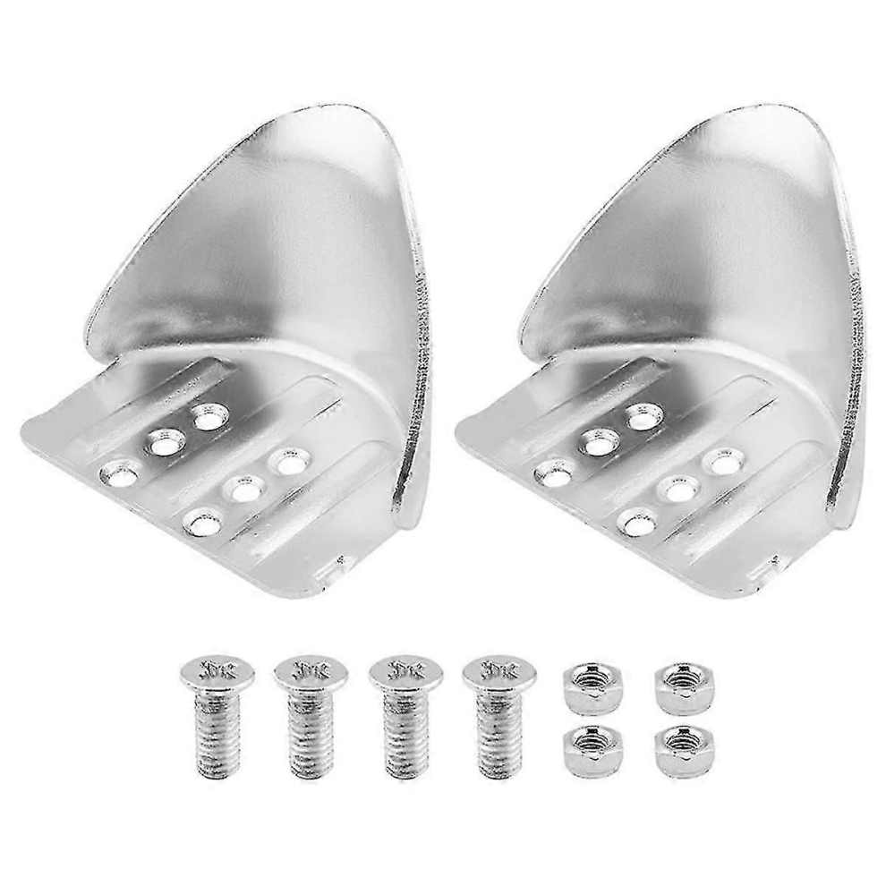 Drywall Stilts Heel Bracket Replacement Kit, Metal Adjustable Part Compatible With Painting Silver 9180669462577