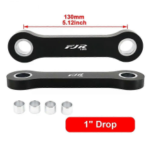 Yamaha FJR1300 2nd Gen 2006-2020 1-Inch Lowering Links Kit, Rear Suspension Cushion Drop Levers, Black