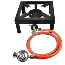 Gas Heater Hocker Heater Economic 8 KW DE/AT 155 cm Hose 50m Bar Regulator