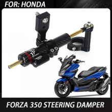 HONDA FORZA 350 NSS350 Motorcycle Adjustable Steering Damper Stabilizer Mounting Kit Set of 2