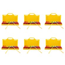 8 Notes Chromatic Xylophone Glockenspiel Resonator Bells Yellow Case