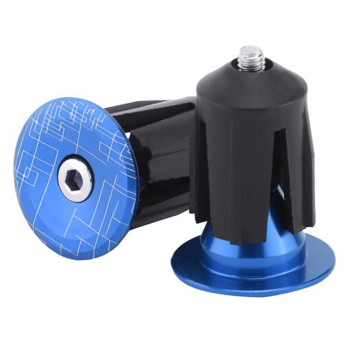 2 pezzi tappi per estremità manubrio, blu, 15,9-21,4 mm MTB/Strada 1
