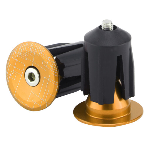 Oro, 2 pezzi tappi finali per manubrio, 15,9-21,4 mm, 20,3 g 1