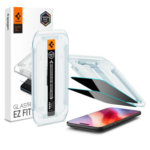 Spigen Glastr EZ Fit PrivacyFilm ScreenProtector 2Pack for iPhone17Air 1