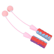 Kabellose Springseil mit Kugellager, tanglesfrei, rutschfester Griff, springseil ohne Kabel (Rosa)