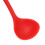 2pcs Silicone Soup Spoon Multifunctional Black Red 14
