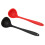 2pcs Silicone Soup Spoon Multifunctional Black Red 6